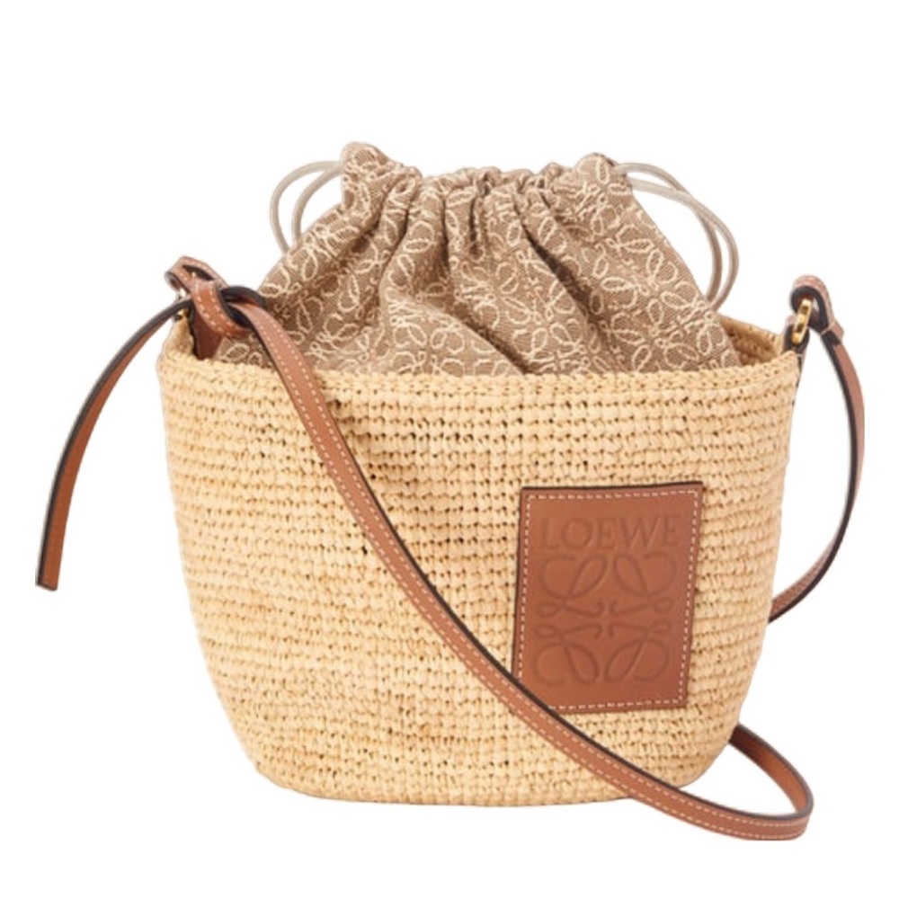 Loewe Paula’s Ibiza Raffia Pochette Bag